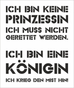 Mehrwegschablone "Königin 1"
